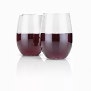 Take The Worry Out Of Vino And Sip Carefree From Flexi Stemless Wine Glasses. The Flexible Plastic Vessels Accommodate An Eight-Ounce Pour Apiece And Are Impossible To Shatter.<Ul><Li>Set Of 2</Li><Li>Flexible Bpa-Free Plastic</Li><Li>Hand Wash Only</Li><Li>Great For Outdoor Use</Li><Li>Great Gift!</Li></Ul> Set Of 2 Or Bulk Options Holds 15 Oz Shatterproof & Reusable
