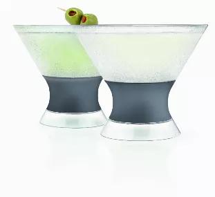 Martinis Should Always Be Served In A Chilled Glass. The Host Martini Freeze Cocktail Glasses Are Engineered Specifically To Keep Cocktails Frosty And Refreshing, Whether They'Re Shaken Or Stirred. Martinis Should Always Be Served Chilled - The Host Martini Freeze Cocktail Glasses Are Engineered Specifically To Keep Cocktails Frosty And Refreshing, Whether Shaken Or Stirred. No Ice Or Dilution Needed. The Magic Is In The Gel - The Insulated Plastic Walls Of These Stemless Martini Cocktail Glasse