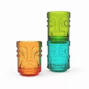 Get Freaky With Tiki! Embark On A Tropical Staycation With This Trio Of Cheeky Tiki Ancestors. Whether You're Channeling Your Inner Big Kahuna Or Sharing A Shot With The Whole Ohana, This Tiki Shot Glass Set Will Bring A Playful Look To Your Libations. Includes 3 Tropical Colored Shot Glasses. Dishwasher-Safe And Stackable. Each Glass Holds 2 Oz. Tiki Party Shot Glasses - Nothing Says Party Like Tiki! This Set Of 3 Tiki-Inspired Shot Glasses Is Ideal For Parties And Brings Some Tropical Style To
