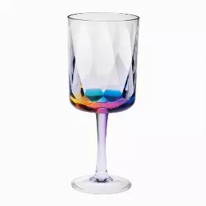 <p>Acrylic Rainbow Diamond wine glass 15 oz. Set of 4</p>