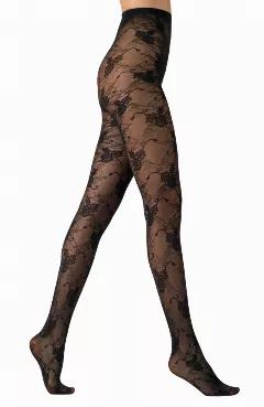 Intricata Recycled Floral Patterned Tights. <Br> Sustainability Is Part Of Our Brand’S Ethos. As Part Of Lechery Sustainability, We Have Produced These Magnificent Tights Made Of Recycled Yarns To Reduce Pollution, Minimize Waste, And Better Care For Our Planet. Intricata, In Italian, Means “Intricate." The Name Speaks For Itself, These Tights Have An Intricate Floral Pattern Reminiscent Of The Flowers And Plants In The Villa D'Este Gardens At Tivoli, Italy. With Its Intricate And Unique Flo