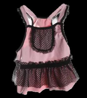 Sweetheart Suede Dress for Girl Dogs, Gorgeous Pink faux suede dress with black mesh. This is one of our Favorite Dresses for the Sweet Dog in your family!<br>