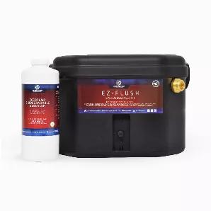 <p>The Eccotemp EZ-FLUSH System Descaler Kit is the answer to any water scale, lime, or rust deposit build-up in virtually any piece of water-based equipment. The EZ-FLUSH system has been designed to work seamlessly with Tankless Water Heaters and is compact for easy use and storage. It includes our Eccotemp Descaler that is specifically made to dissolve the toughest build-up and is a non-toxic concentrate which is certified to NSF/ANSI 60 for use as a cleaner in potable water systems. Keep your