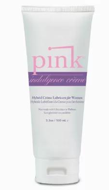 PINK Indulgence is a velvety-smooth water-based crème blend that feels like silk on your body. We added 5% silicone to make it last as long as you want. Slightly thicker texture than our regular water- or silicone-based lubes, you can see and feel the difference. Popular for foreplay and massage.<br>
Unscented<br>
Water based with 5% silicone<br>
Hypoallergenic<br>
Safe for all Toys<br>
Glycerin Free<br>
Paraben Free<br>
Flavor-Free