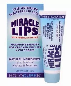 <p>The Miracle Lips Salve (0.33oz) corrective Lip Balm is anatural WAX FREE lip therapy counteractsthe drying effects of wax lip products and offers relief of Chronic Chapped, Cracked Lips and Cold Sores.Wax lip products seal in infection and dry skin on the lip surface while Miracle Lips penetrates to the cellular level with maximum strength Propolis and Tea Tree Oil. These two powerful ingredients are widely known for their natural anti-bacterial, anti-viral, anti-inflammatory properties.This 