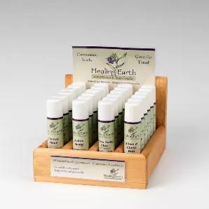Our small sticks are perfect to have on hand, in a backpack, diaper bag, purse, or in your vehicle! <br>

Here we offer all the salves you may need in one beautiful Vermont-made wooden display. <br>

