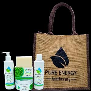 Pure and Natural is simply that. Unscented, fragrance-free, and created with natural ingredients. Discover nourishment for your skin enriched with essential nutrients, minerals, vitamins, and pure essential oil aromatherapy. <br>
Pure and Natural Love Gift Set Includes: <br>

Natural All-Purpose Lotion (8 oz) <br>
Cold-Pressed Pure Soap (4 oz) <br>
Skin Oil (8 oz) <br>
Bath Crystal (8oz) <br>

All of our products are made with clean, plant-based ingredients and zero chemicals. Versatile and powe