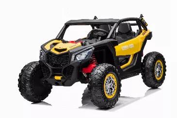 Length: 52.00
Width: 36.00
Height: 32.00
Length: 52
Width: 36
Height: 32
The new UTV 4x4 by Freddo Toys is here to stay! We know you love UTV style cars, and we do too. This 4x4 will bring great and long lasting moments of fun and adventure thanks to its powerful 24V battery and its amazing features like its integrated door opening control, its two different speeds, front and rear lights, music player.... In short, a super realistic car for children between 3 and 8 years old and up to 132 