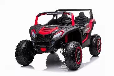 This model is the star of the desert without any doubt! <br> Its 24V battery is capable of supporting two children up to 132lbs and it can move on any type of terrain without any problem thanks to its EVA tires and suspensions. <br> It also has seat belts and a remote control for the parents so they can be at ease at all times. <br>

FEATURES: <br>
2 Seater <br>
Mp3 / USB / Aux <br>
Leather Seats <br>
LED Lights <br>
EVA Tires <br>
Parental Remote Control <br>

SPECS: <br>
Weight: 70lb <br>
Size