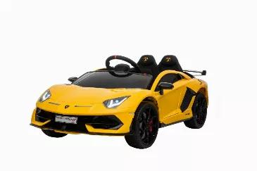 A POWERFUL 12V BATTERY: which ensures 60-90 minutes of uninterrupted fun once fully charged (charger included). An adjustable seatbelt for one child aged 2-7 and up to 66 lbs. <br>  Your kids can own a licensed Lamborghini Aventador ride-on car for endless fun. <br> 
SIMPLE INSTRUCTIONS: Quick assembly with straightforward step by step instructions that are clearly laid out. The only tool you need is a screwdriver. <br>
SOUND EFFECTS: Separate horn and musical buttons on the steering wheel, w