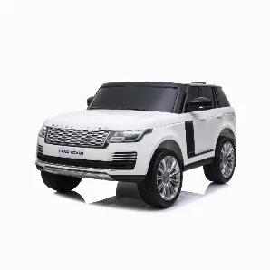 CLASSIC STYLE: The unmistakable Range Rover elegance and presence. <br> A tall upright seating position, honeycomb front hood grill, vertical dark slash front door decal, squared-off lights, and of course, the iconic silhouette. <br> You’ll be impressed by the attention to detail. <br>
POWER &amp; SPEED: A powerful 12V rechargeable battery with 2 speeds to accommodate different age and experience levels. Four shock absorbers for a smoother ride. <br>
LUXURY FEATURES: Leather seating, LED headl