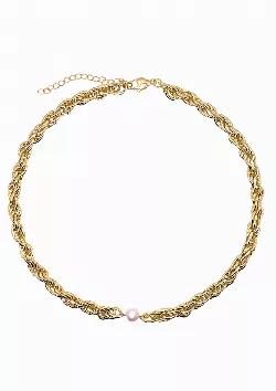 Metal:   14K Gold-Filled <Br>
Material:   Cultured Freshwater Pearl <Br>
Size:   15" + 2" Extender <Br>
Width:   6.6Mm 
Closure   Lobster Clasp