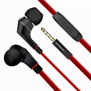 Naztech NX80 Stereo Earphones with Mic 3.5mm <br> The ergonomically designed NX80 reproduces high definition, bass-driven sound without the need for batteries. The in-line microphone is acoustically tuned to filter out external noise, ensuring that the callers can hear clearly, even in the noisiest situations. With three size options of comfort-fit ear gels, you are ensured the perfect fit to seal in sound and block out ambient noise for a truly immersive audio experience. Crank it up and rock o