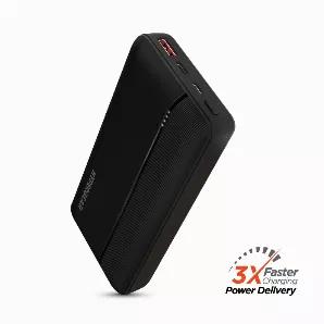 Hypergear 20000mAh 20W USB-C PD Fast Charge Power Bank<br> Experience faster charging whether you're away from an outlet or off the grid. This high capacity power bank features the latest fast charging technologies in 20W USB-C Power Delivery in/out and 18W USB Fast Charge ports. The powerful dual output allows you to fast charge compatible devices like the latest iPhone and Android smartphones from 0 to 50% in just 30 minutes! With a built-in LED battery indicator, always be in the know of how 