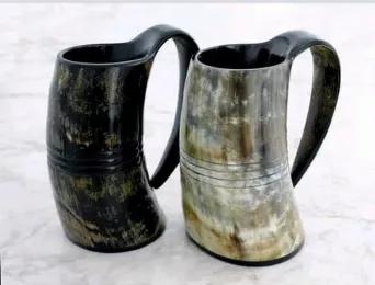 Beer Mug made of Bull Horn<br> Each Item is uniquely hand-crafted and will differ in shape, size and color from the pictures provided<br> We cannot guarantee that the item you receive will match the exact color, size, shape and pattern, but we do guarantee that it will be equally charming and beautiful.<br>Please refer to the photos to get an idea of the diversity of styles and colors.