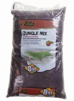 A combination of douglas fir bark and sphagnum peat moss, Jungle Mix provides an organic and natural living environment for terrarium animals and plants. Ideal for tropical and forest habitats and perfect for frogs, rainforest geckos, toads, and more.