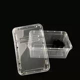 <p>The Clear Plastic Terrarium Boxes by Jungle Bob are the perfect way to house or transport your herps safely and with minimal effort.</p>
<br> 
The new cutting-edge design of our Jungle Bob Plastic Terrarium Boxes are sure to WOW your reptile hobbyist friends, while providing above satisfactory husbandry for your reptiles, amphibians, and invertebrates!<br>
 <br>

Made with clear, durable plastic for easy viewing purposes.<br>
Easy to clean, hard to fade plastic with a glossy finish.<br>
Sizes