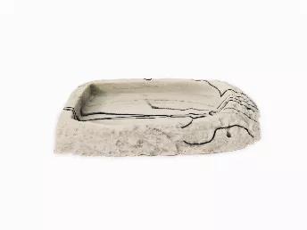 <p>Low, flat food dish gives easy access to all species to dine in comfort.
Perfect for small lizards and tortoises!<br></p>

Decorative marbled look is Unique!<br>

Dimensions: 7x3x1"