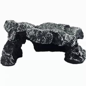 <p>The Wide Black Cave by Jungle Bob promotes a relaxed environment for your pet by providing them with a quiet and dark place to destress!</p>
<br><br>
This resin reptile hide is ideal for many different smaller species of reptiles and invertebrates. It's naturalistic look will spruce up any terrarium, whether desert or tropical! It has both a front and rear entrance making it functional for your enclosure!
<br><br>
Jungle Bob Brand... Be sure to check our our other products!
<br><br>
Dimension