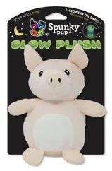 Glow Plush toys from Spunky Pup allow your dog to fetch, play, and snuggle - Day or Night! Featuring durable plush construction with built in squeakers, Glow Plush toys will be your dog's new best buddy. But the real fun begins once the sun goes down! Just expose the toys to light to charge the unique fabric then watch them Glow in the Dark! Available in 2 sizes and in 5 adorable styles: Elephant, Lamb, Fox, Pig, Caterpillar.