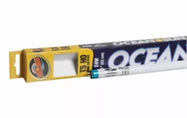 Zoo Med's Ocean Sun High Output T5 lamps are ideal for all marine aquariums, reef aquariums, and freshwater aquariums where a deep water effect is desired. They produce a 10,000K high intensity light with strong emissions in the blue spectrum.