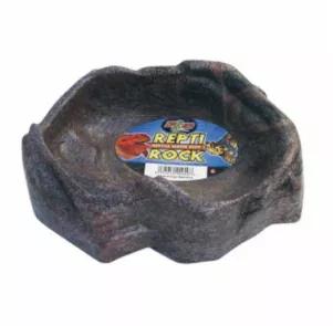 Virtually indestructible, smooth, non-porous surface won't harbor bacteria. Easy to clean water dish has a realistic rock-like appearance that will blend seamlessly into any naturalistic reptile terrarium.