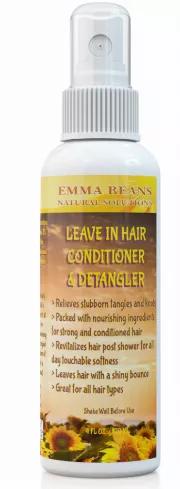 Emma Beans Organic Leave-in Conditioner is designed to give intensive moisture amplification to Kinky, Curly & Straight Hair. Created just for textured hair. It's a thoughtful blend of natural ingredients that delivers maximum moisture and leaves hair feeling clean, healthy, and full of body and bounce. Take the stress and tangles out of styling your hair with one simple to use product packed with hydrating natural ingredients your hair will love. Emma Beans believes beauty is about looking and 