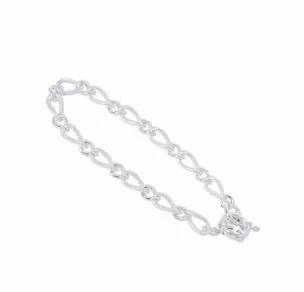Our chains are plated with 100 mils of sterling silver for durability and longevity. Chains are completed with a protective anti-tarnish e-coat.