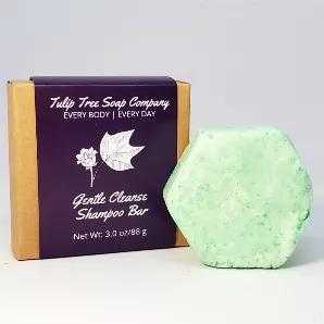 <p>Ditch plastic bottles and make travel a snap with our Gentle Cleanse Shampoo Bars!</p> <p>Our shampoo bars are designed for all hair types to gently clean your hair and scalp without drying, damaging, or stripping hair color. They also contain quinoa and rice protein to strengthen hair, cocoa butter and sunflower oil to add moisture, and essential oils to add natural fragrance.</p> <ul> <li>Sulfate-free</li> <li>Phthalate-free</li> <li>Paraben-free</li> <li>Vegan</li> <li>Lasts up to 70 washe